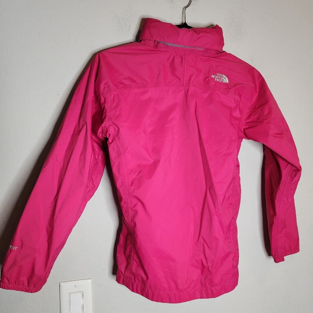The North Face Hyvent Pink Windbreaker Lightweight Jacket Kid Size 10/12 M Nylon